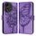 Custodia per telefono in pelle con farfalla goffrata For Honor Play 50 (viola) Custodia per telefono in pelle con farfalla goffrata For Honor Play 50 (viola)