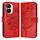 Custodia per telefono in pelle con farfalla goffrata per Honor X40i (rossa) Custodia per telefono in pelle con farfalla goffrata per Honor X40i (rossa)