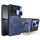 Custodia per telefono con supporto magnetico Camshield scorrevole per CD Texture per Honor X8b (blu) Custodia per telefono con supporto magnetico Camshield scorrevole per CD Texture per Honor X8b (blu)