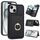 Per iPhone 15 Plus Custodia per telefono con porta carte antifurto RFID (nera) Per iPhone 15 Plus Custodia per telefono con porta carte antifurto RFID (nera)