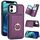 Per iPhone 14/13 Custodia per telefono con porta carte antifurto RFID (viola scuro) Per iPhone 14/13 Custodia per telefono con porta carte antifurto RFID (viola scuro)