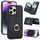 Per iPhone 12 Pro Max Custodia per telefono con porta carte antifurto RFID (nera) Per iPhone 12 Pro Max Custodia per telefono con porta carte antifurto RFID (nera)