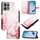 Per Motorola Edge 50 Pro PT003 Custodia in pelle con motivo marmorizzato (oro rosa) Per Motorola Edge 50 Pro PT003 Custodia in pelle con motivo marmorizzato (oro rosa)