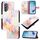 Per Motorola Edge 2022 / Edge 5G UW 2022 PT003 Custodia in pelle con motivo marmo Flip (Galaxy Marble White) Per Motorola Edge 2022 / Edge 5G UW 2022 PT003 Custodia in pelle con motivo marmo Flip (Galaxy Marble White)