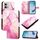 Per Motorola Moto G Stylus 2023 4G PT003 Custodia in pelle con motivo in marmo (rosa, viola, oro) Per Motorola Moto G Stylus 2023 4G PT003 Custodia in pelle con motivo in marmo (rosa, viola, oro)