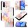 Per TCL 20R 5G PT003 Custodia per telefono in pelle con motivo marmorizzato (Galaxy Marble White) Per TCL 20R 5G PT003 Custodia per telefono in pelle con motivo marmorizzato (Galaxy Marble White)