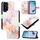 Per TCL 50 5G PT003 Custodia per telefono in pelle con motivo marmorizzato (Galaxy Marble White) Per TCL 50 5G PT003 Custodia per telefono in pelle con motivo marmorizzato (Galaxy Marble White)