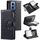 Per Motorola Moto G85 Glitter Lattice Custodia in pelle a portafoglio con cerniera (Nero) Per Motorola Moto G85 Glitter Lattice Custodia in pelle a portafoglio con cerniera (Nero)