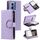 Per Motorola Moto G85 Glitter Lattice Custodia a portafoglio in pelle con cerniera (Viola) Per Motorola Moto G85 Glitter Lattice Custodia a portafoglio in pelle con cerniera (Viola)