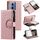 Per Motorola Moto G85 Glitter Lattice Custodia a portafoglio in pelle con cerniera (oro rosa) Per Motorola Moto G85 Glitter Lattice Custodia a portafoglio in pelle con cerniera (oro rosa)