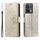 Custodia per telefono in pelle goffrata a fiori Ultra Totem per Motorola Edge 50 con cordino (oro) Custodia per telefono in pelle goffrata a fiori Ultra Totem per Motorola Edge 50 con cordino (oro)