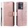Per Motorola Edge 50 Ultra Custodia in pelle con motivo floreale goffrato Totem con cordino (oro rosa) Per Motorola Edge 50 Ultra Custodia in pelle con motivo floreale goffrato Totem con cordino (oro rosa)