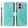 Custodia per telefono in pelle goffrata fiore Totem per Motorola Moto G85 con cordino (verde) Custodia per telefono in pelle goffrata fiore Totem per Motorola Moto G85 con cordino (verde)