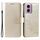 Custodia per telefono in pelle goffrata fiore Totem per Motorola Moto G85 con cordino (oro) Custodia per telefono in pelle goffrata fiore Totem per Motorola Moto G85 con cordino (oro)