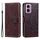 Per Motorola Moto G85 Totem Custodia per cellulare in pelle con fiore goffrato con cordino (marrone) Per Motorola Moto G85 Totem Custodia per cellulare in pelle con fiore goffrato con cordino (marrone)
