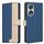 Custodia per telefono in pelle antifurto RFID abbinata a colori per Honor 90 5G (blu) Custodia per telefono in pelle antifurto RFID abbinata a colori per Honor 90 5G (blu)