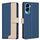 Custodia per telefono in pelle antifurto RFID abbinata ai colori per Honor 90 Lite / X50i (blu) Custodia per telefono in pelle antifurto RFID abbinata ai colori per Honor 90 Lite / X50i (blu)