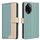 Custodia per telefono in pelle antifurto RFID abbinata a colori per Honor 100 Pro (verde) Custodia per telefono in pelle antifurto RFID abbinata a colori per Honor 100 Pro (verde)