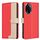 Custodia per telefono in pelle antifurto RFID abbinata a colori per Honor 100 Pro (rossa) Custodia per telefono in pelle antifurto RFID abbinata a colori per Honor 100 Pro (rossa)