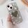 Per iPhone 14 Custodia per telefono con strass bling fatta a mano a specchio per PC (Amore grigio argento) Per iPhone 14 Custodia per telefono con strass bling fatta a mano a specchio per PC (Amore grigio argento)