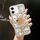 Per iPhone 11 Custodia per telefono con strass bling fatta a mano a specchio per PC (fiore grigio argento) Per iPhone 11 Custodia per telefono con strass bling fatta a mano a specchio per PC (fiore grigio argento)