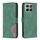 Custodia per telefono in pelle con texture a rombi e fibbia magnetica per Honor X6b (verde) Custodia per telefono in pelle con texture a rombi e fibbia magnetica per Honor X6b (verde)