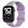 Per Apple Watch Series 10 46mm Hole Style Butterfly Buckle Camouflage Silicone Watch Band (Viola chiaro) Per Apple Watch Series 10 46mm Hole Style Butterfly Buckle Camouflage Silicone Watch Band (Viola chiaro)