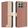Custodia per telefono in pelle antifurto RFID abbinata ai colori per Honor X6b (marrone) Custodia per telefono in pelle antifurto RFID abbinata ai colori per Honor X6b (marrone)