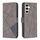 Per Samsung Galaxy M35 Custodia per telefono in pelle con fibbia magnetica e trama a rombi (grigio) Per Samsung Galaxy M35 Custodia per telefono in pelle con fibbia magnetica e trama a rombi (grigio)