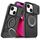 Custodia per telefono con supporto ad anello scorrevole Camshield per iPhone 13 (nero) Custodia per telefono con supporto ad anello scorrevole Camshield per iPhone 13 (nero)