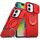 Custodia per telefono con supporto ad anello scorrevole Camshield per iPhone 16 (rossa) Custodia per telefono con supporto ad anello scorrevole Camshield per iPhone 16 (rossa)