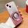 Per iPhone 15 Plus Custodia per telefono in TPU con supporto rotondo glitterato sfumato placcato (rosa) Per iPhone 15 Plus Custodia per telefono in TPU con supporto rotondo glitterato sfumato placcato (rosa)