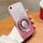 Per iPhone 7/8/SE 2022 Custodia per telefono in TPU con supporto rotondo glitterato sfumato placcato (rosa) Per iPhone 7/8/SE 2022 Custodia per telefono in TPU con supporto rotondo glitterato sfumato placcato (rosa)