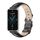 Per Honor Band 9 MIJOBS Cinturino in pelle di vacchetta (nero argento)