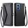 Per Motorola Moto G34 Portafoglio Multi-Slot per Scheda Custodia in Pelle per Telefono con Laccetto (Nero) Per Motorola Moto G34 Portafoglio Multi-Slot per Scheda Custodia in Pelle per Telefono con Laccetto (Nero)