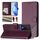 Per TCL 505 Custodia per telefono in pelle con stampa a nido d'ape RFID (viola) Per TCL 505 Custodia per telefono in pelle con stampa a nido d'ape RFID (viola)