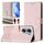Per Honor 60 5G Custodia per telefono in pelle con stampa a nido d'ape RFID (rosa) Per Honor 60 5G Custodia per telefono in pelle con stampa a nido d'ape RFID (rosa)