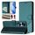 Custodia per telefono in pelle con stampa a nido d'ape RFID per Honor 70 5G (verde pavone) Custodia per telefono in pelle con stampa a nido d'ape RFID per Honor 70 5G (verde pavone)