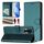 Custodia per telefono in pelle con stampa a nido d'ape RFID per Honor 80 5G (verde pavone) Custodia per telefono in pelle con stampa a nido d'ape RFID per Honor 80 5G (verde pavone)