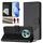 Custodia per telefono in pelle con stampa a nido d'ape RFID per Honor Magic5 Pro (nera) Custodia per telefono in pelle con stampa a nido d'ape RFID per Honor Magic5 Pro (nera)