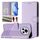 Custodia per telefono in pelle con stampa a nido d'ape RFID per Honor Magic6 5G (viola chiaro) Custodia per telefono in pelle con stampa a nido d'ape RFID per Honor Magic6 5G (viola chiaro)
