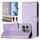 Custodia per telefono in pelle con stampa a nido d'ape RFID per Honor X6b (viola chiaro) Custodia per telefono in pelle con stampa a nido d'ape RFID per Honor X6b (viola chiaro)