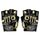 Guanti da motociclista punk con mezze dita Accessori di Halloween (XL)