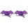 1 paio di forcine per capelli da pipistrello di Halloween per bambini (viola) 1 paio di forcine per capelli da pipistrello di Halloween per bambini (viola)