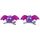 1 paio di forcine per capelli da pipistrello di Halloween per bambini (rosso rosa) 1 paio di forcine per capelli da pipistrello di Halloween per bambini (rosso rosa)