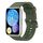 Per Huawei Watch Fit cinturino in silicone tinta unita (verde scuro)