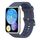 Per Huawei Watch Fit cinturino in silicone tinta unita (blu grigio)