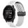 Per cinturino in silicone con chiusura magnetica pieghevole Garmin Forerunner 245 da 20 mm (bianco)