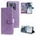 Per Motorola Edge 50 Neo Totem Flower Custodia in pelle goffrata con cordino (viola) Per Motorola Edge 50 Neo Totem Flower Custodia in pelle goffrata con cordino (viola)