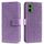 Per Motorola Moto G35 Custodia in pelle goffrata con motivo a fiori Totem con cordino (viola) Per Motorola Moto G35 Custodia in pelle goffrata con motivo a fiori Totem con cordino (viola)